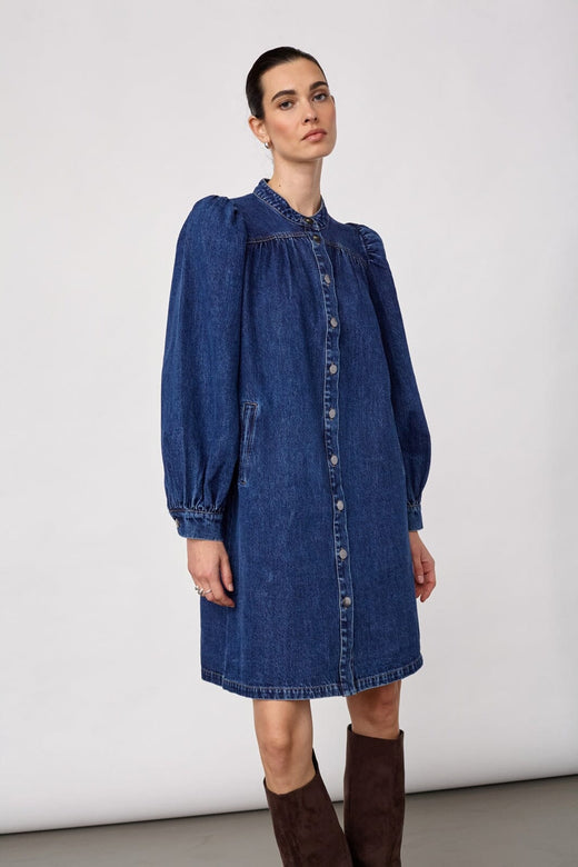 Co´Couture - Denicecc Ls Denim Dress 500276 - 45003 - Used Denim