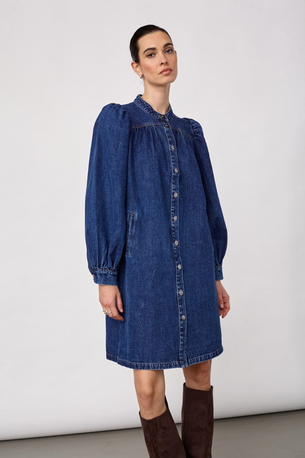 Co´Couture - Denicecc Ls Denim Dress 500276 - 45003 - Used Denim