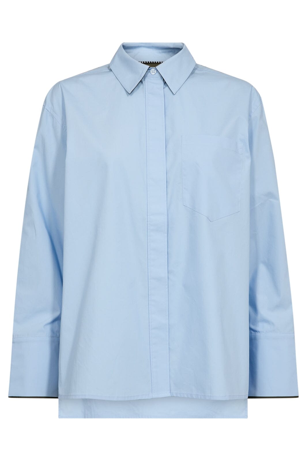 Co´Couture - Donnacc Fold Cuff Shirt 35862 - 23 - Pale Blue