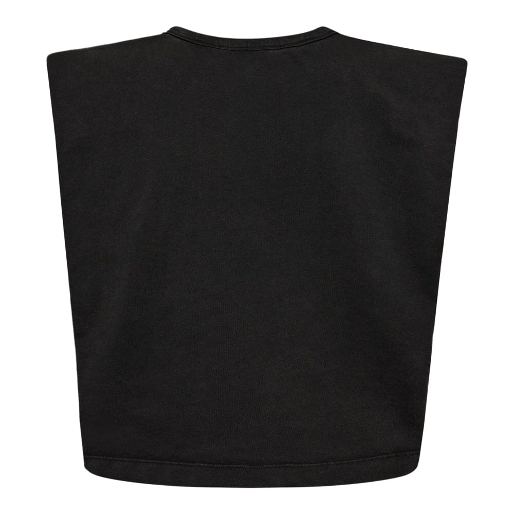Co´couture - Eduardacc Acid Crop Tee 33078 - 96 Black T-shirts 