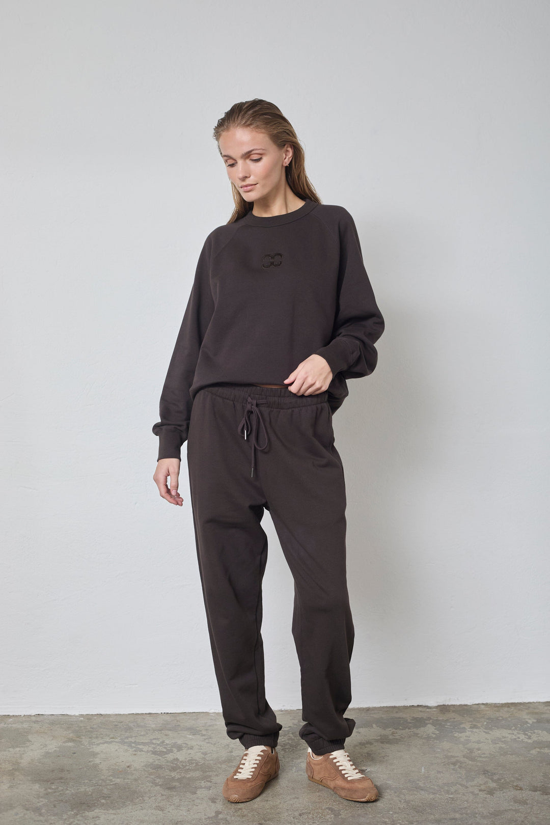 Co´Couture - Eriscc Sweatpant 41092 - 145 - Dark Brown Bukser 