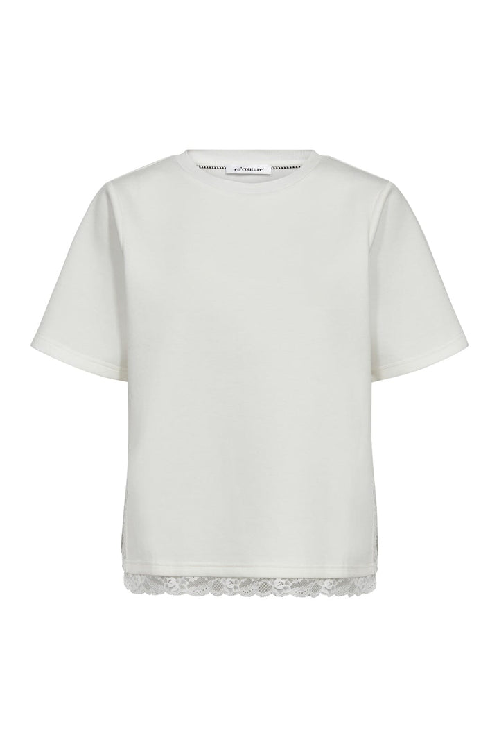 Co´Couture - Evicc Lace Tee 43031 - 4000 - White