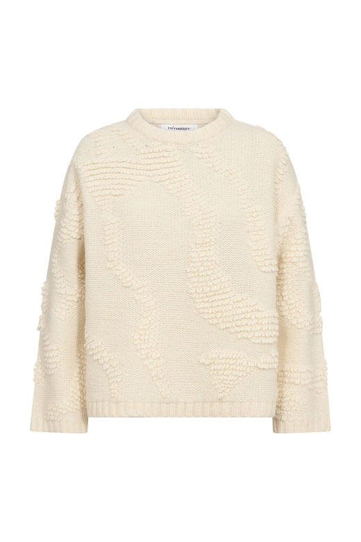 Co´Couture - Fabiacc O-Neck Knit 500335 - 10002 - Off-White