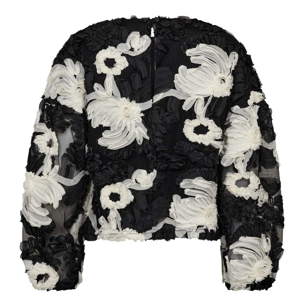 Co´Couture - Fleurcc Fluffy Blouse 35951 - 96 - Black Bluser 