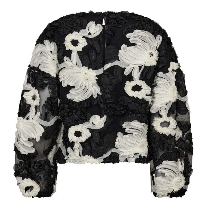 Co´Couture - Fleurcc Fluffy Blouse 35951 - 96 - Black Bluser 