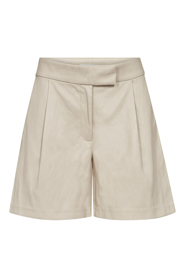 Co´Couture - Gittcc Pleat Shorts 41070 - 199 - Bone