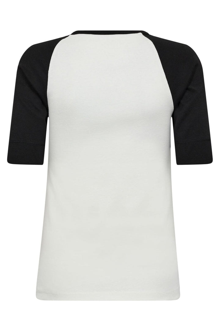 Co´Couture - Grannycc Block Ss Tee 33172 - 1196 - Offwhite-Black