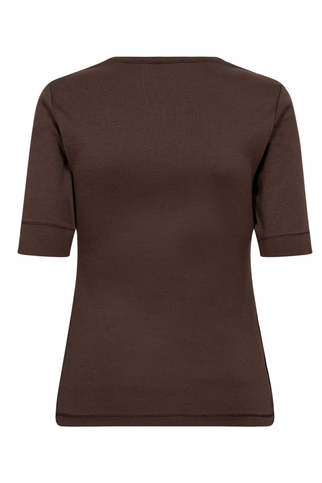 Co´Couture - Grannycc Embroidery Ss Tee 33166 - 83 - Mocca
