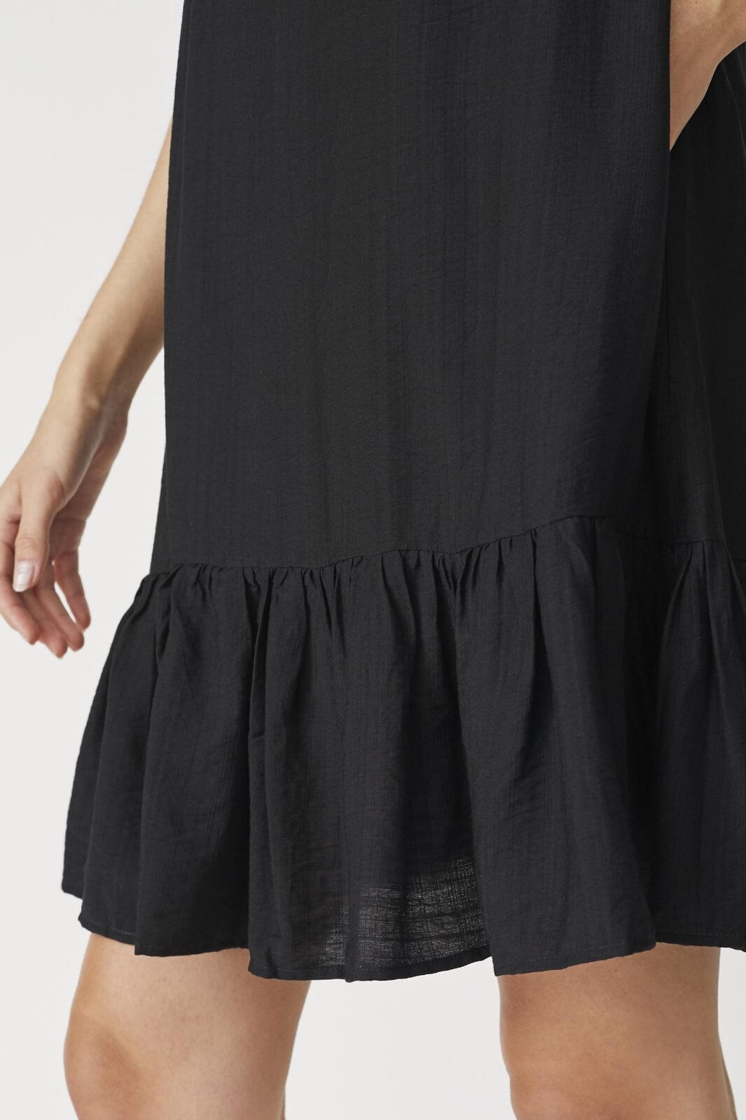 Co´Couture - Heracc Crop Ss Frill Dress 36479 - 96 - Black