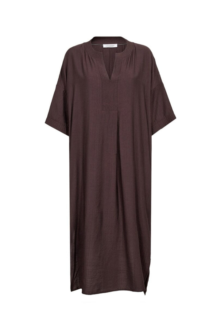 Co´Couture - Heracc Tunic V-Dress 46103 - 145 - Dark Brown