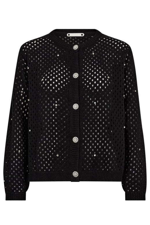 Co´Couture - Hoopacc Krystal Cardigan 32239 - 96 - Black Cardigans 