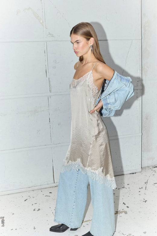 Co´Couture - Iduncc Lace Strap Dress 46105 - 320 - Bisquit