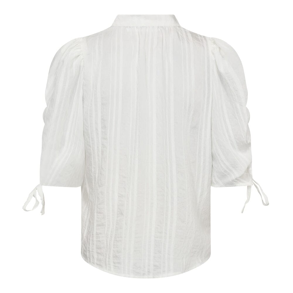 Co´Couture - Kesicc Ss Puff Blouse 35956 - 4000 - White Bluser 