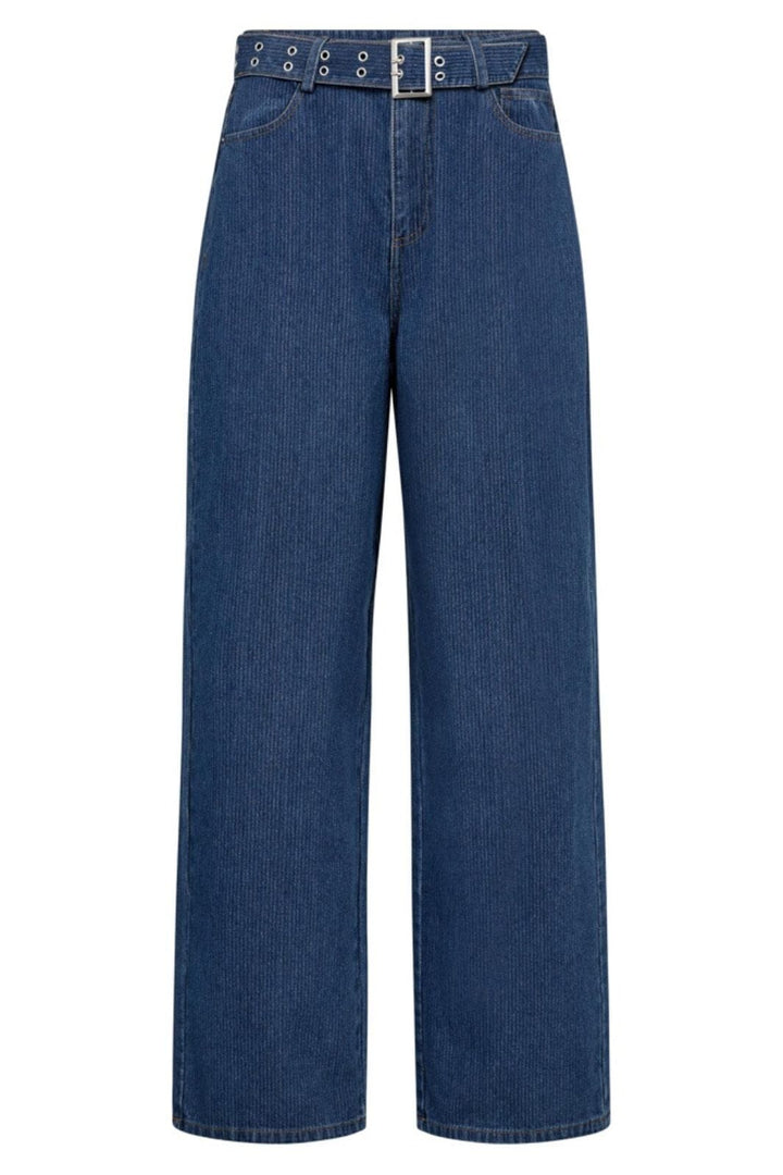 Co´Couture - Kimmycc Belt Jeans 41031 - 555 - Dark Denim Bukser 