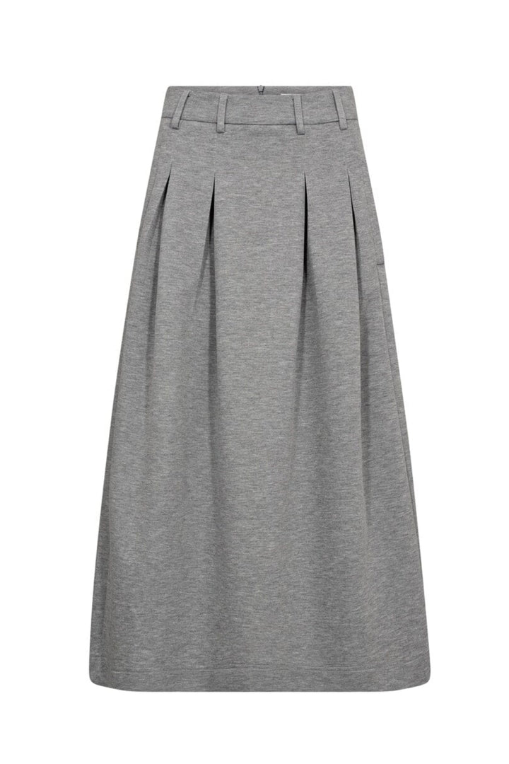 Co´Couture - Lancecc Pleat Skirt 44015 - 57 - Grey Melange