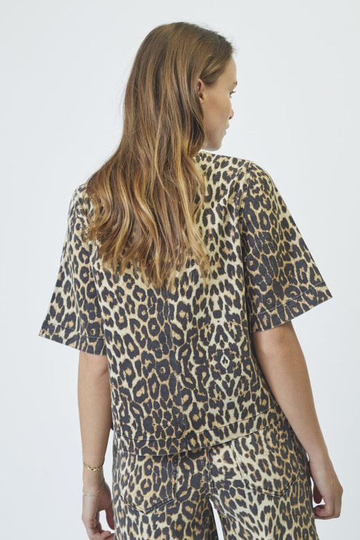 Co´Couture - Leocc Denim Blouse 35836 - 16 - Khaki