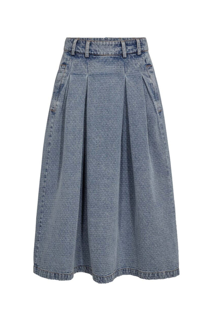 Co´Couture - Lovacc Anya Pleat Skirt 44028 - 552 - Denim Blue