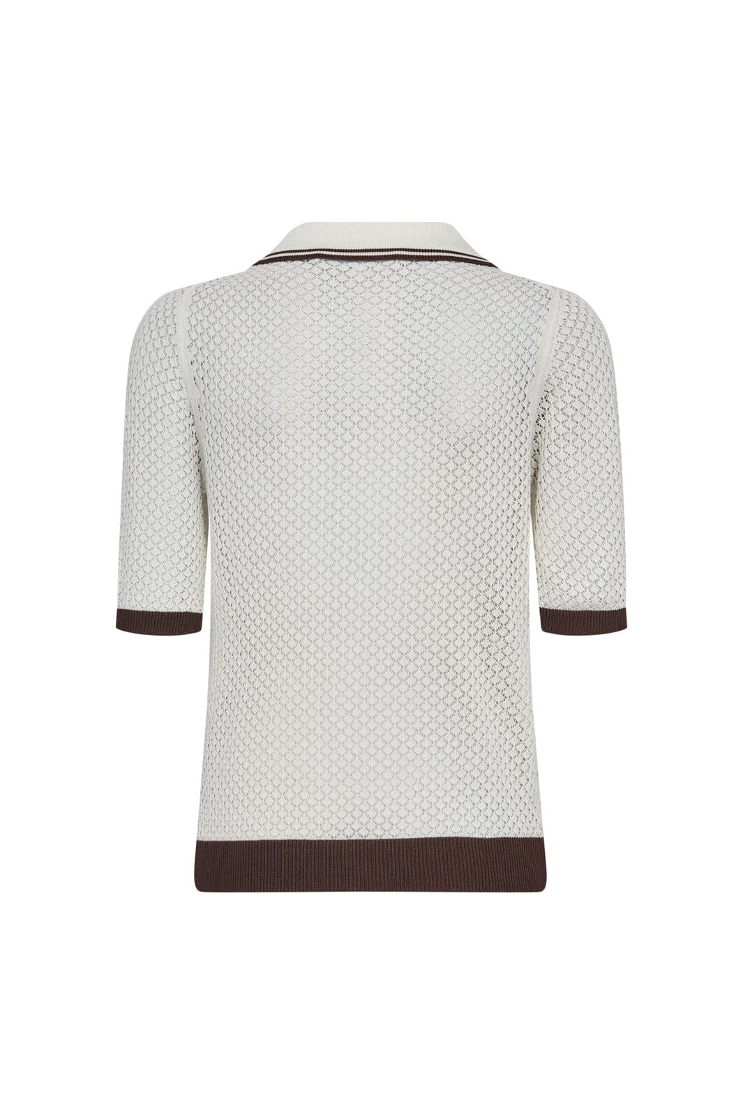 Co´Couture - Luecc Pointelle Ss Cardigan 42028 - 11 - Off White