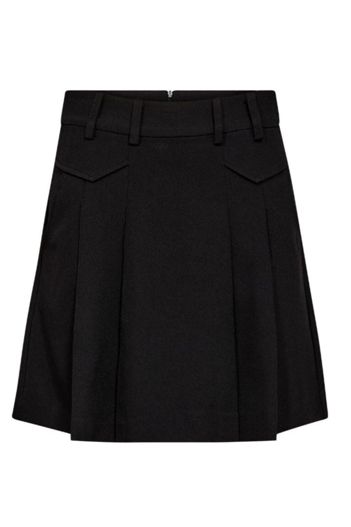 Co´Couture - Lunacc Pocket Pleat Mini Skirt 34223 - 96 - Black Nederdele 