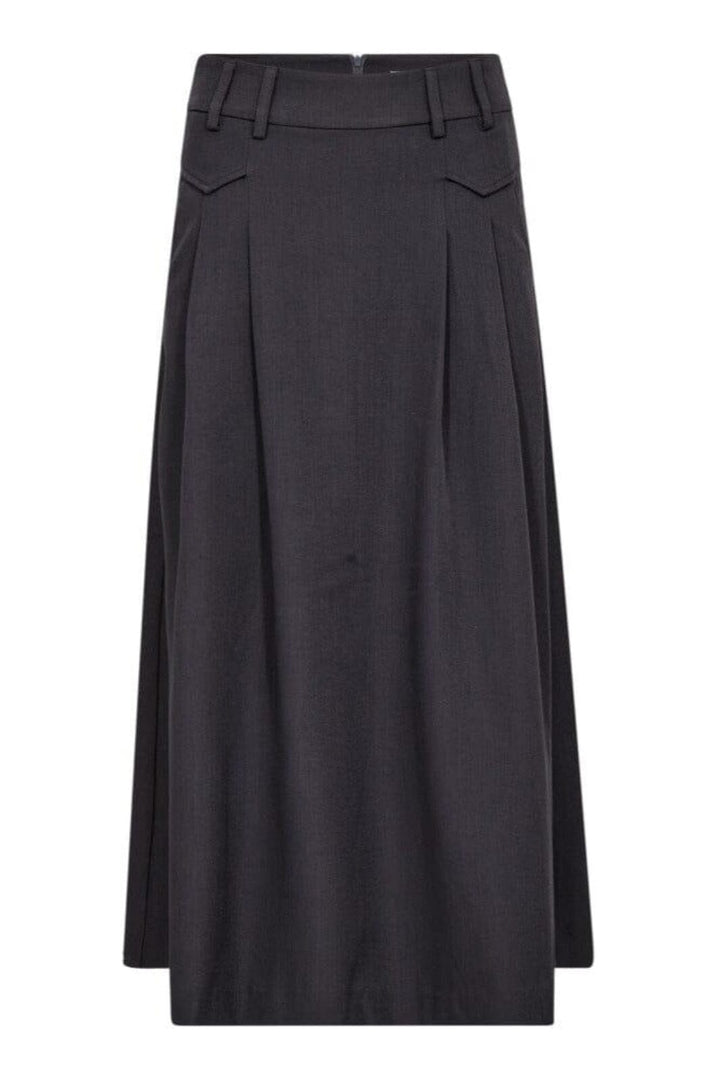 Co´Couture - Lunacc Pocket Pleat Skirt 34222 - 139 - Mid Grey Nederdele 