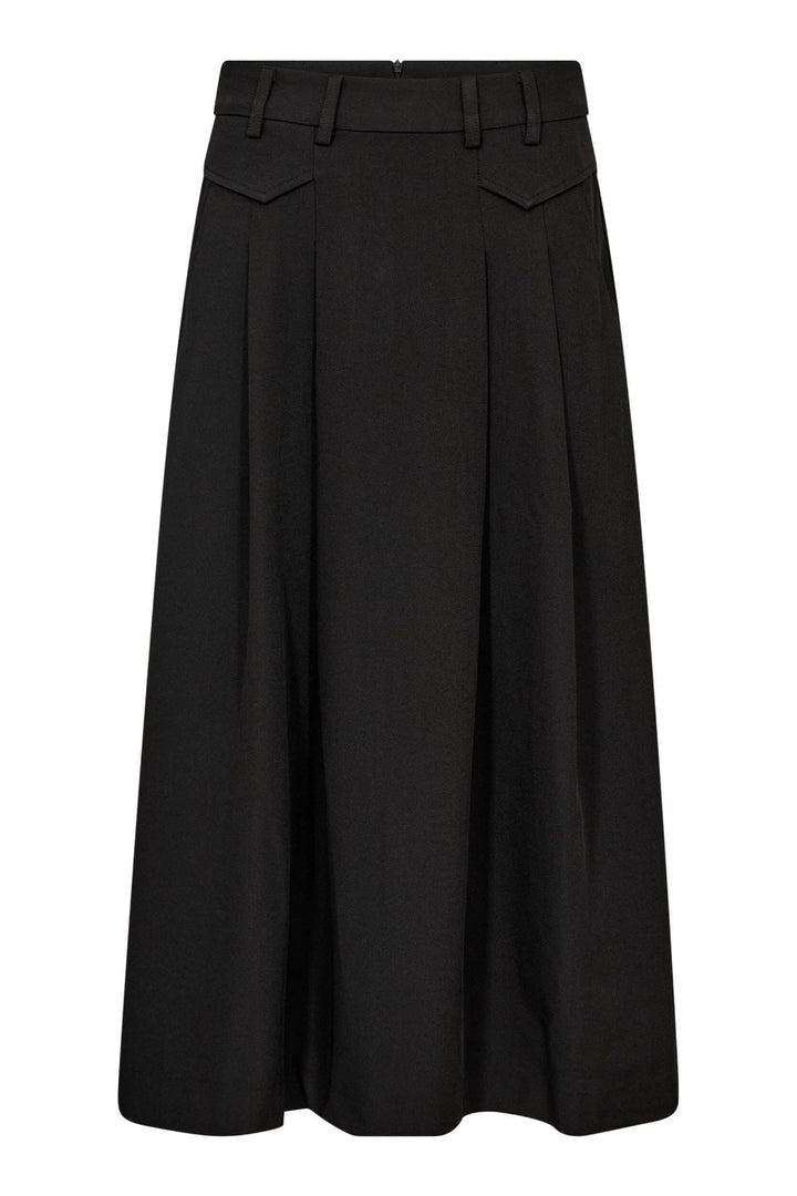 Co´Couture - Lunacc Pocket Pleat Skirt 34222 - 96 - Black Nederdele 