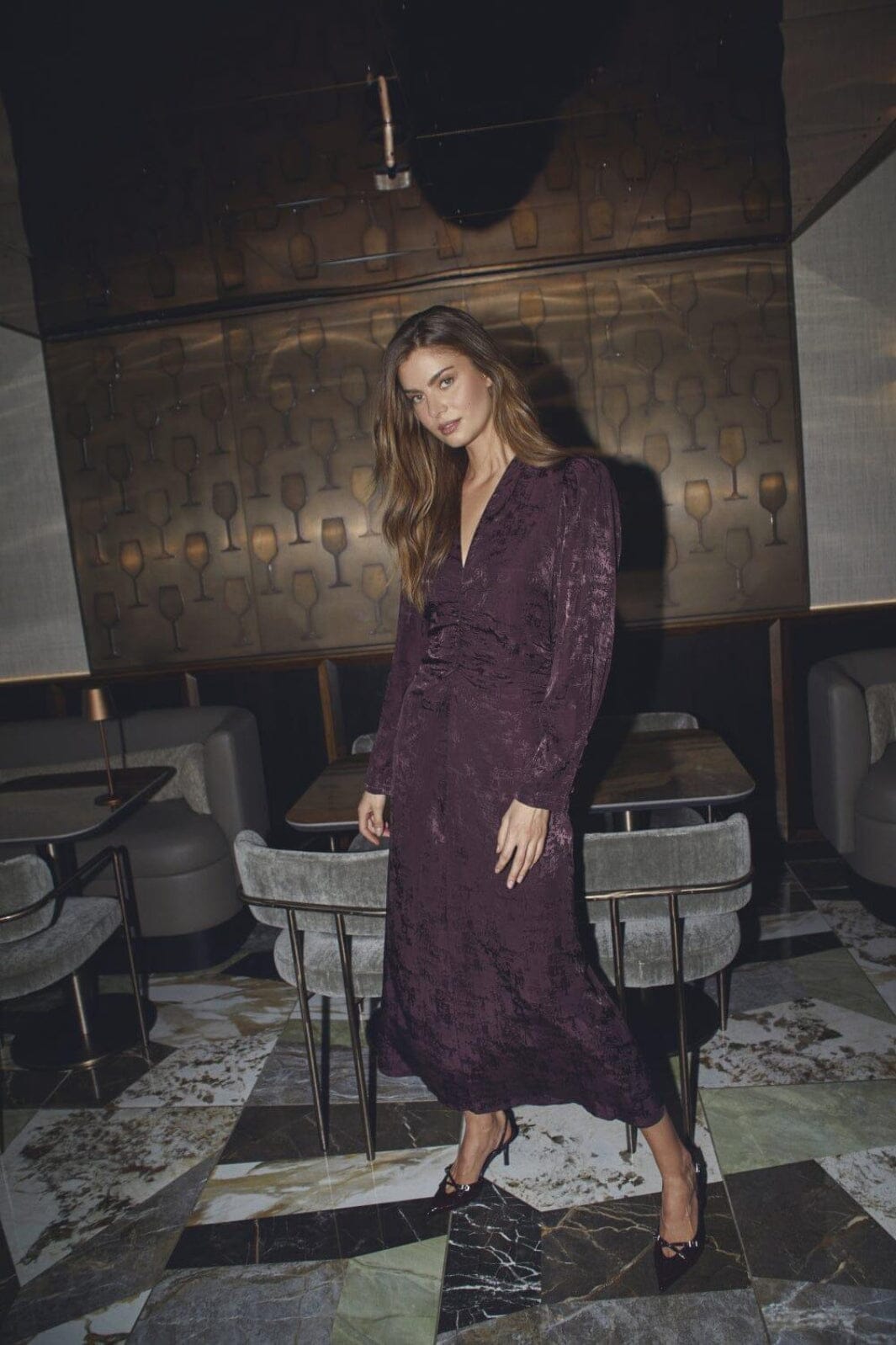 Co´Couture - Mikocc Cocktail Dress 36563 - 67 - Plum Kjoler 
