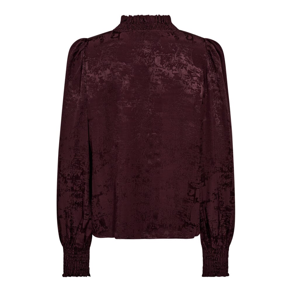 Co´Couture - Mikocc V-Blouse 35963 - 67 - Plum Bluser 