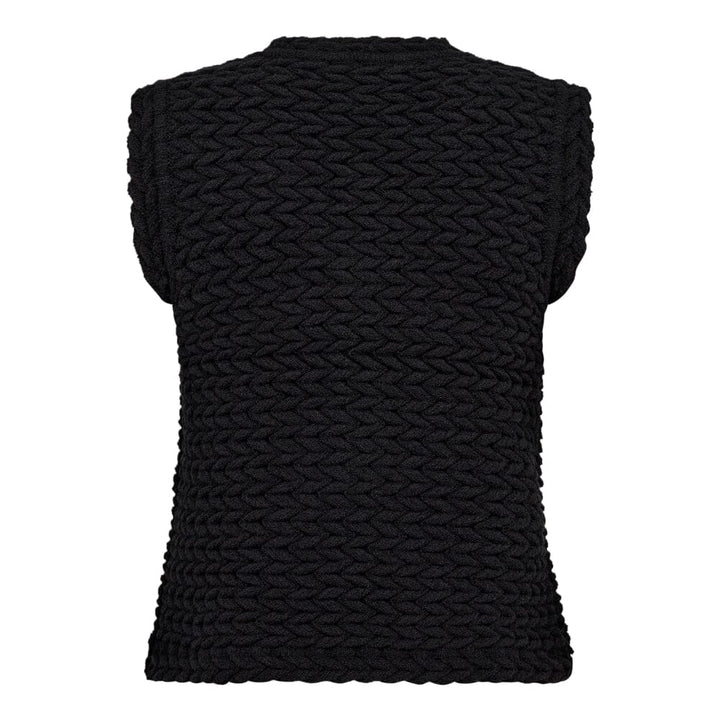 Co´couture - Millycc Knit Vest 32131 - 96 Black Strikbluser 
