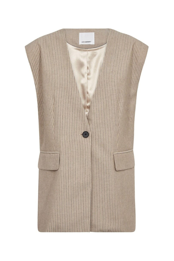 Co´Couture - Nadinecc Oversize Vest 40059 - 320 - Bisquit