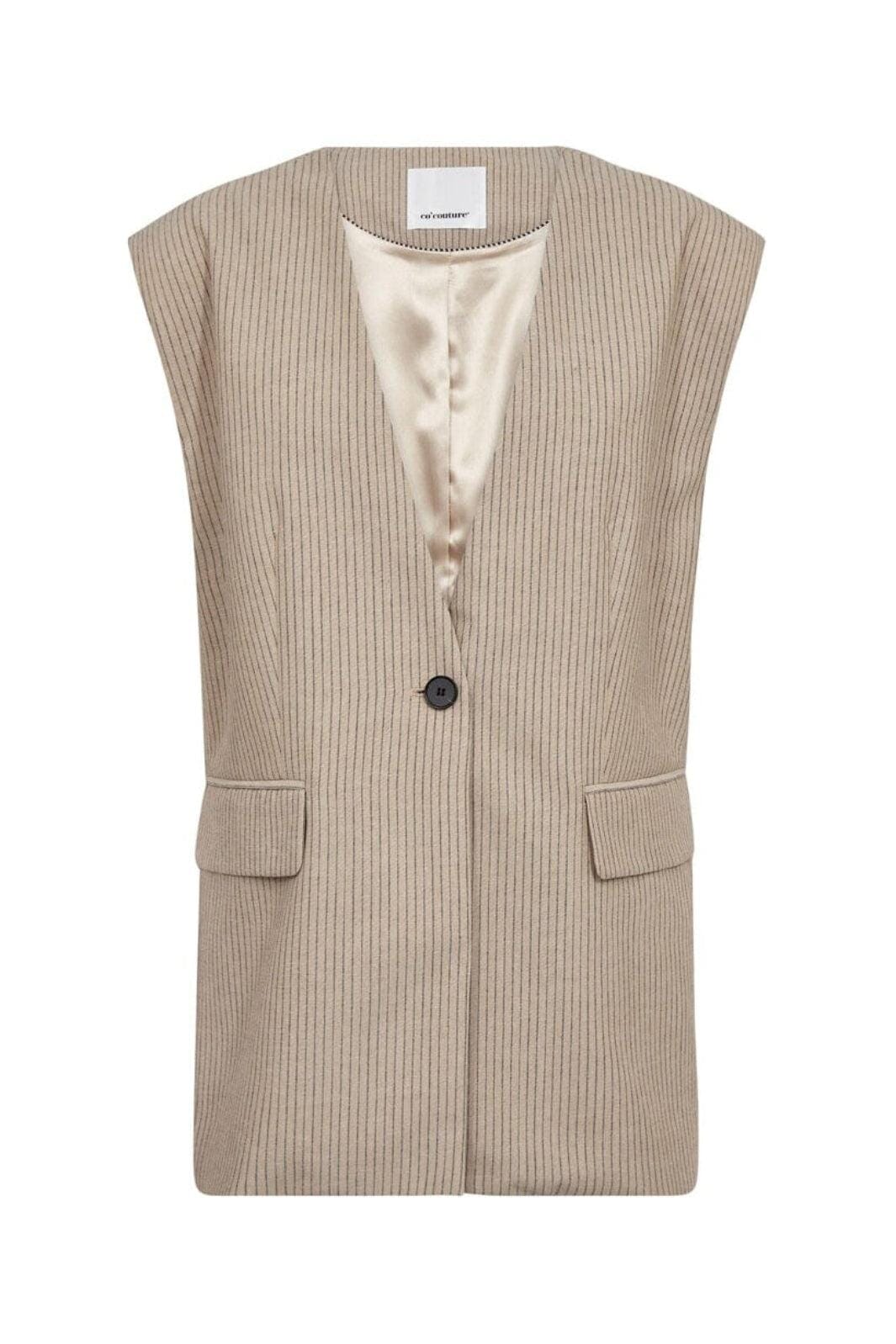 Co´Couture - Nadinecc Oversize Vest 40059 - 320 - Bisquit