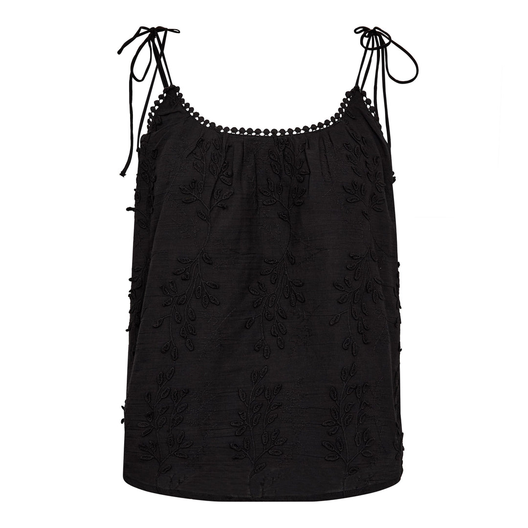 Co´Couture - Nessacc Singlet 33155 - 96 - Black T-shirts 