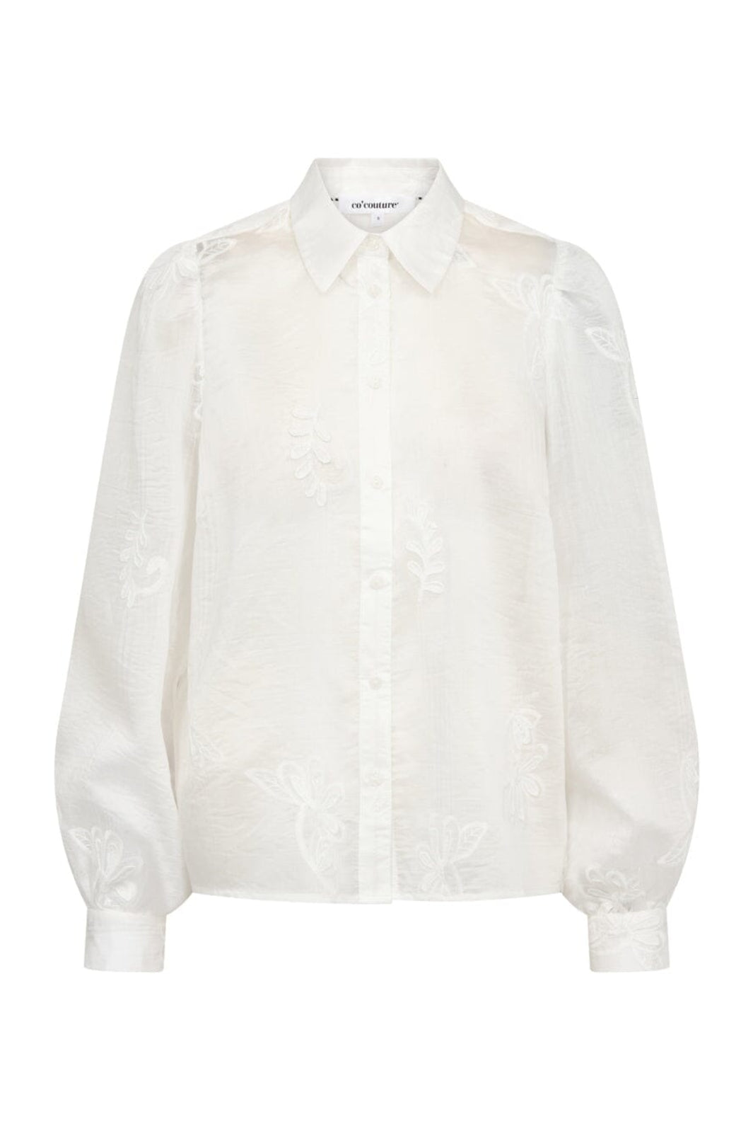Co´Couture - Novincc Emb Ls Shirt 45189 - 11 - Off White