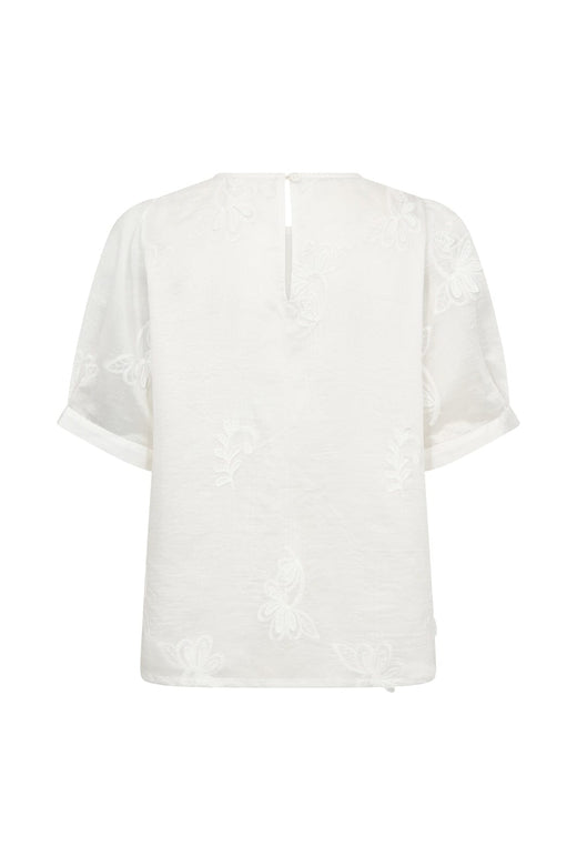 Co´Couture - Novincc Emb Ss Blouse 45188 - 11 - Off White