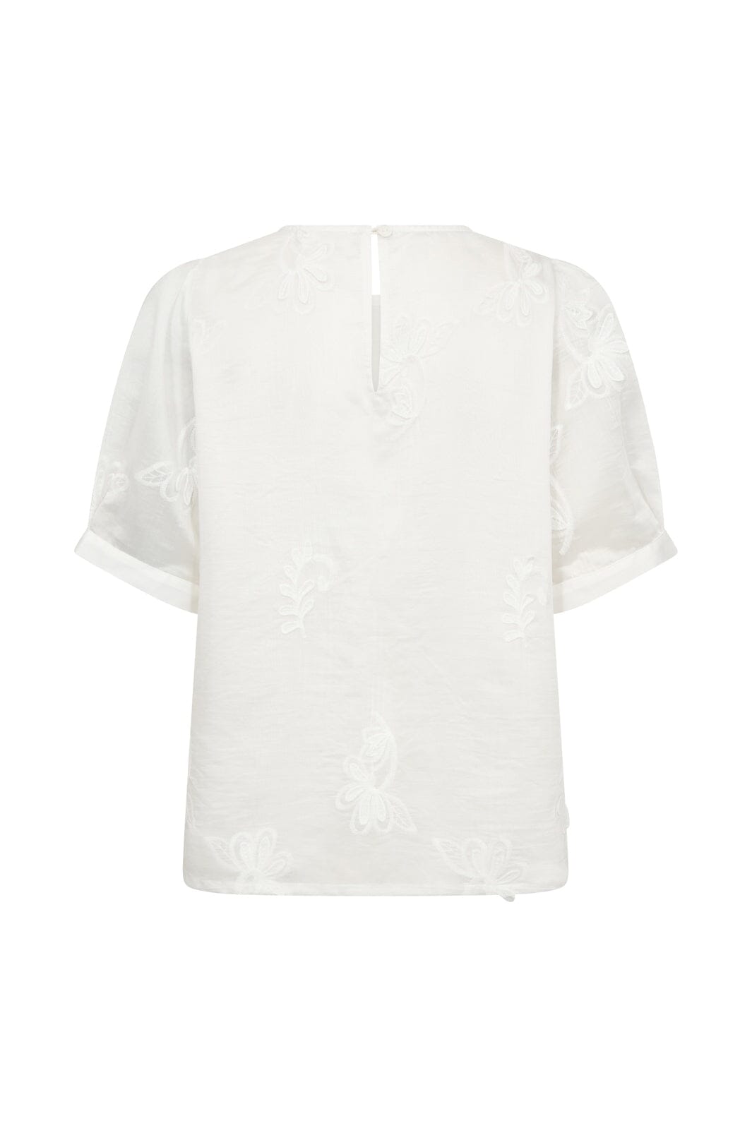 Co´Couture - Novincc Emb Ss Blouse 45188 - 11 - Off White