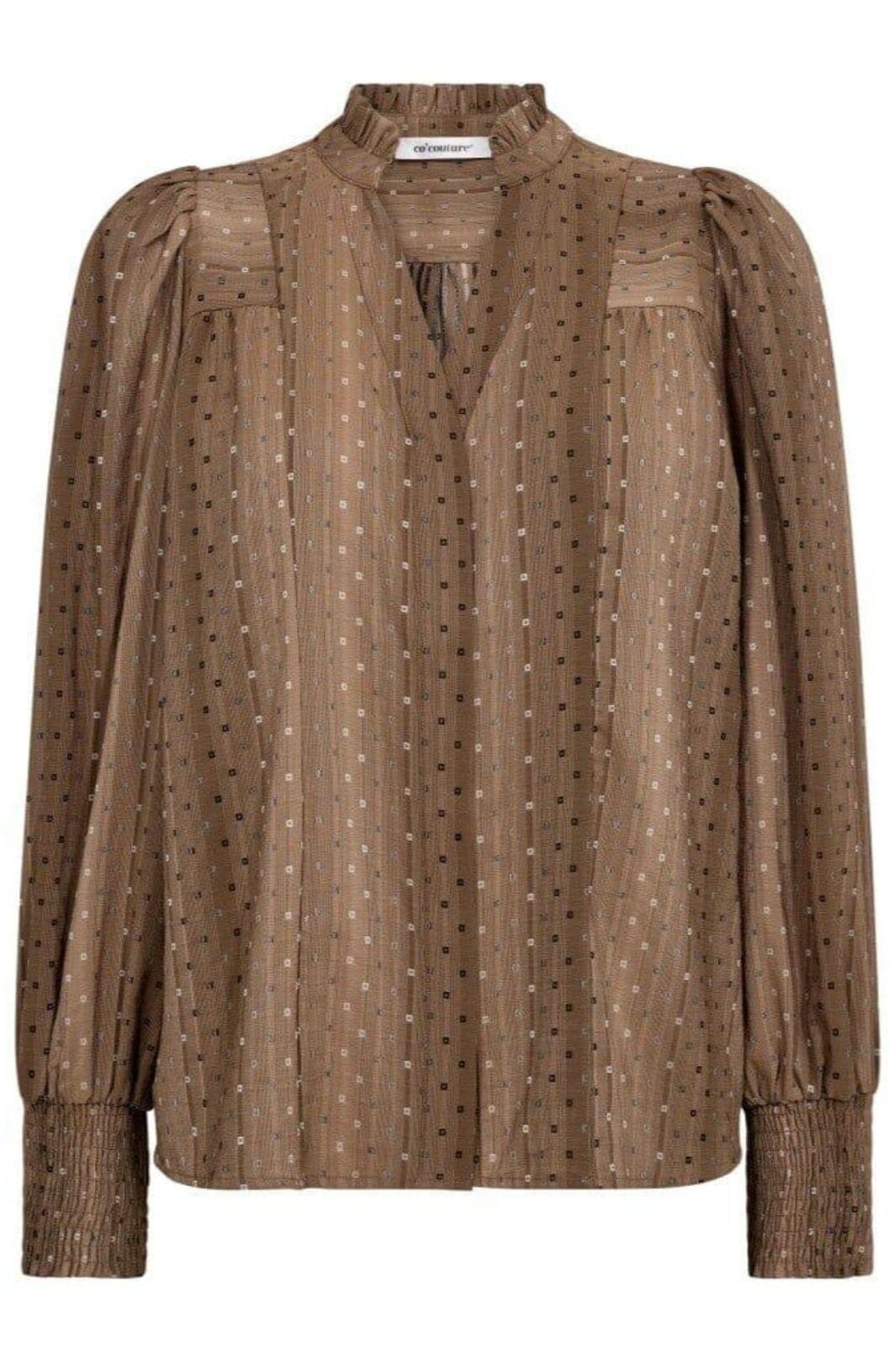 Co´Couture - Ollycc V-Shirt 35970 - 154 - Walnut Skjorter 