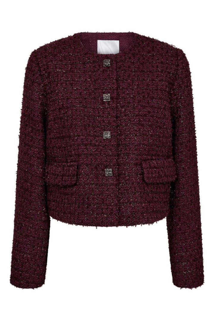 Co´Couture - Peachcc Boucle Jacket 30357 - 67 - Plum Jakker 