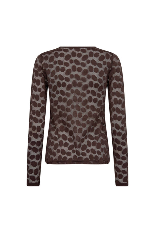 Co´Couture - Penolacc O-Neck Blouse 500266 - 20002 - Brown
