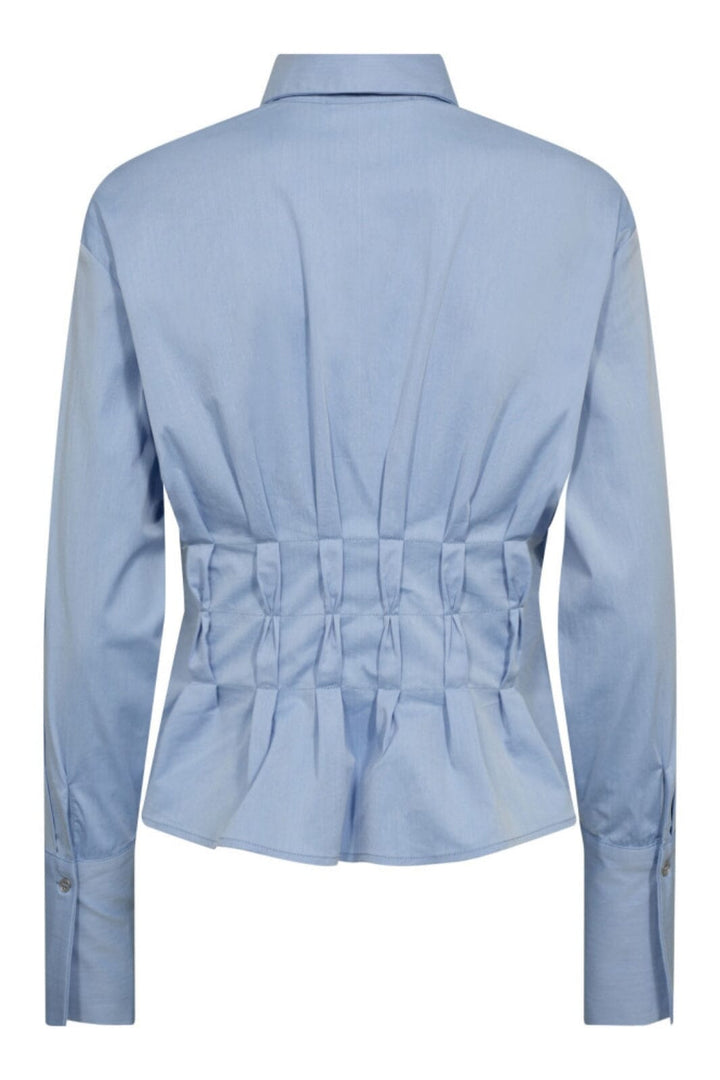 Co´Couture - Poppycc Pleat Waist Shirt 35174 - 23 - Pale Blue
