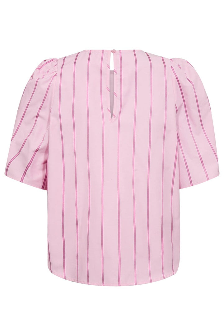 Co´Couture - Rosalinacc Stripe Ss Blouse 35876 - 4543 - Pale Pink