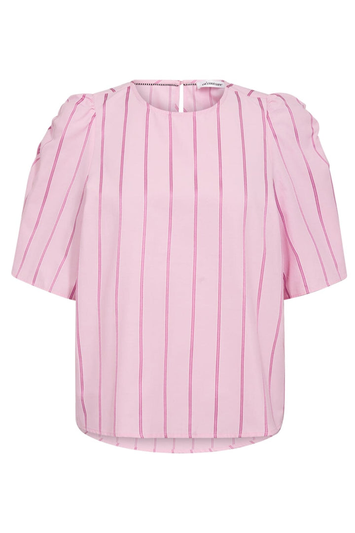 Co´Couture - Rosalinacc Stripe Ss Blouse 35876 - 4543 - Pale Pink