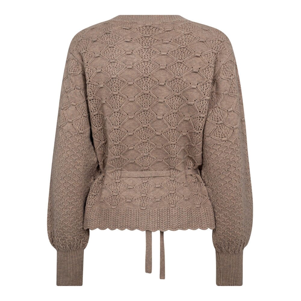 Co´Couture - Rowcc Pointelle Tie Cardigan 32241 - 127 - Champagne Cardigans 