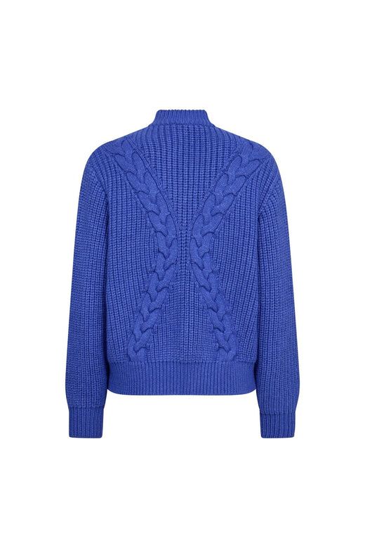 Co´Couture - Rowcc Rib Cable Knit 500272 - 40002 - New Blue