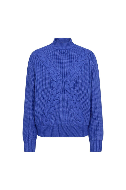 Co´Couture - Rowcc Rib Cable Knit 500272 - 40002 - New Blue