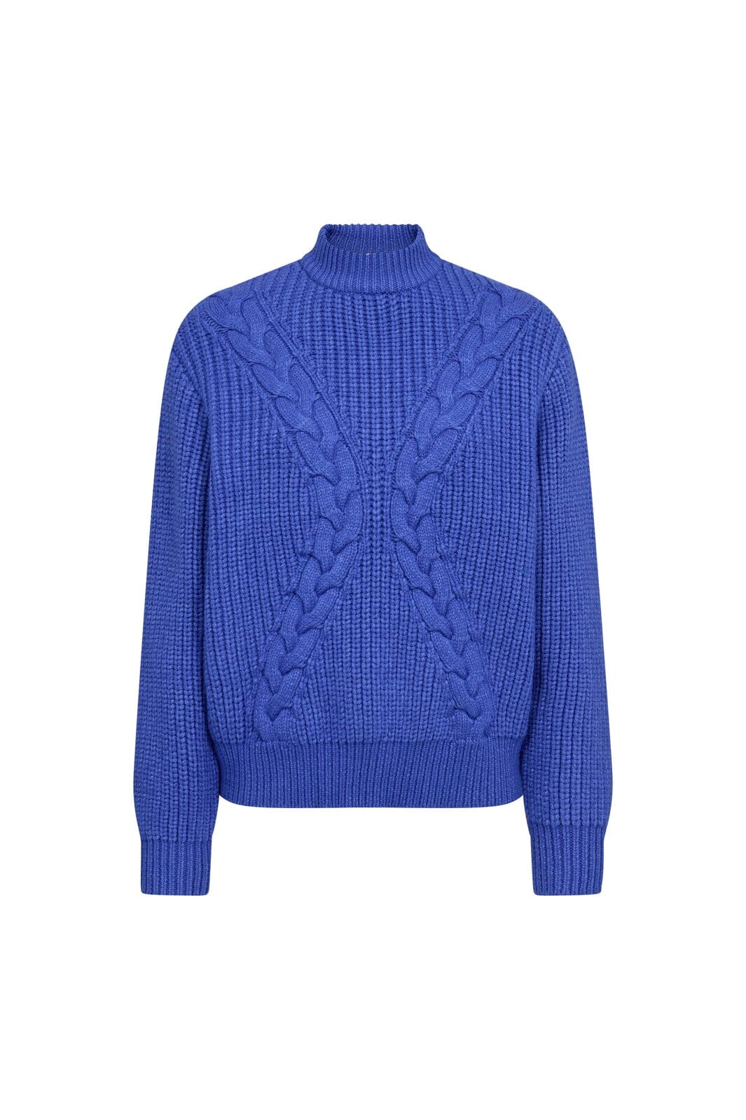 Co´Couture - Rowcc Rib Cable Knit 500272 - 40002 - New Blue