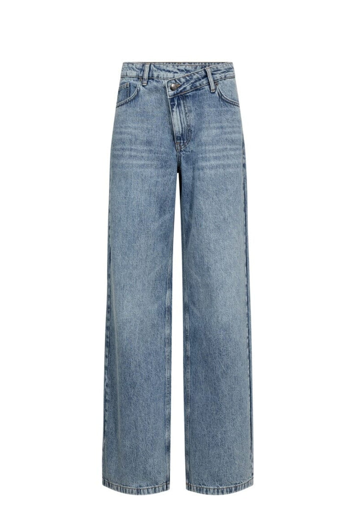 Co´Couture - Ruthiecc Asym Wide Jeans 41111 - 552 - Denim Blue