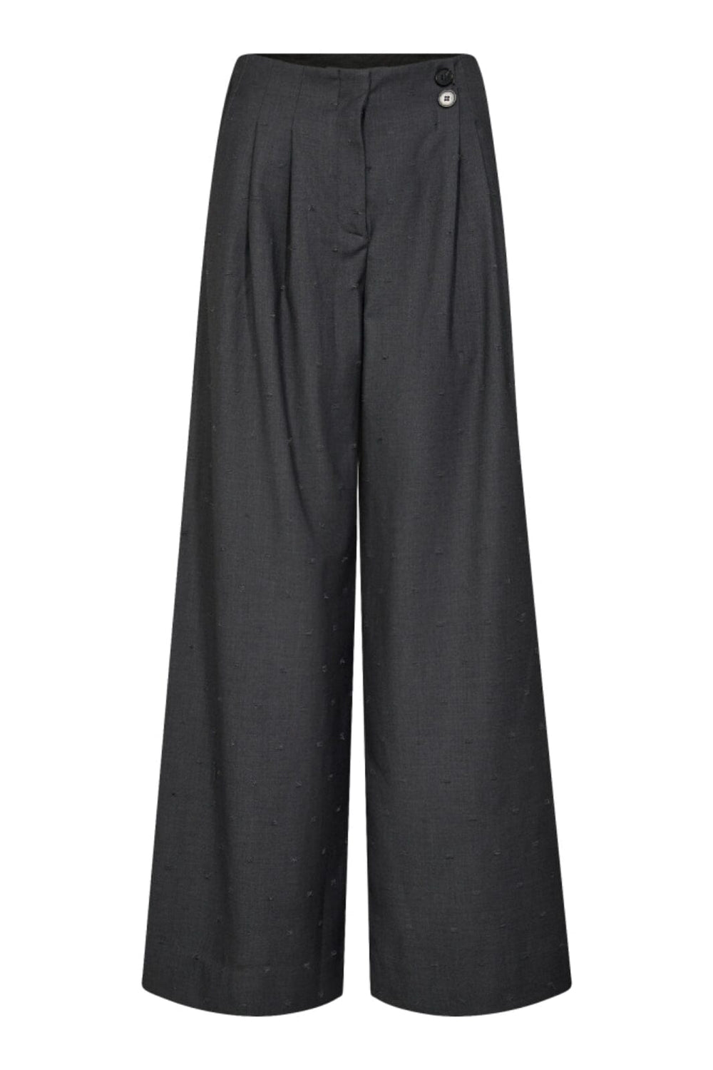 Co´Couture - Sagacc Pleat Pant 31566 - 139 - Mid Grey