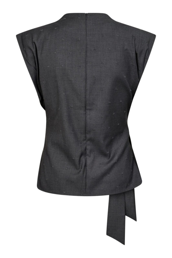 Co´Couture - Sagacc Pleat Top 35760 - 139 - Mid Grey