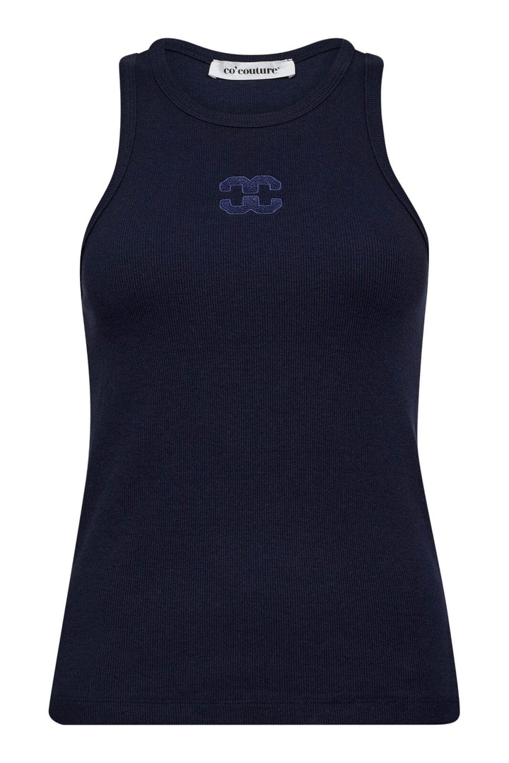 Co´Couture - Saharacc Embroidery Tank Top 33151 - 120 - Navy