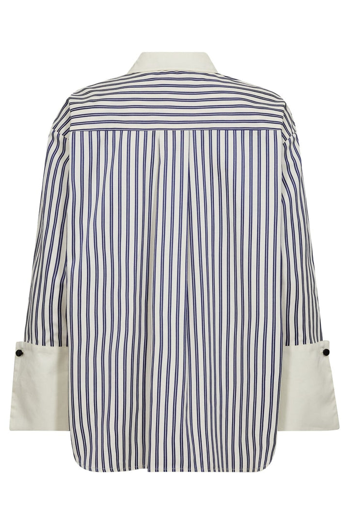 Co´Couture - Samsoncc Stripe Cuff Shirt 35878 - 120 - Navy