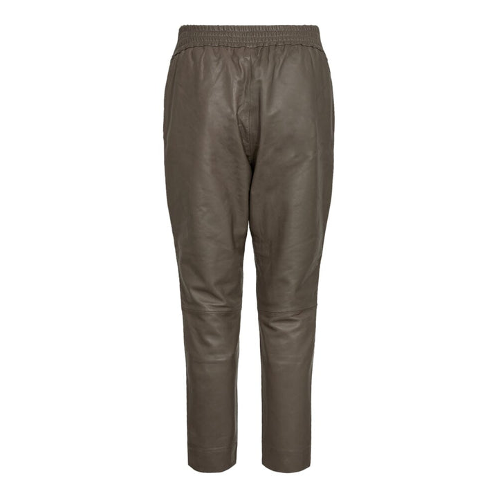 Co´couture - Shilohcc Crop Leather Pant 91155 - 317 Elephant Bukser 